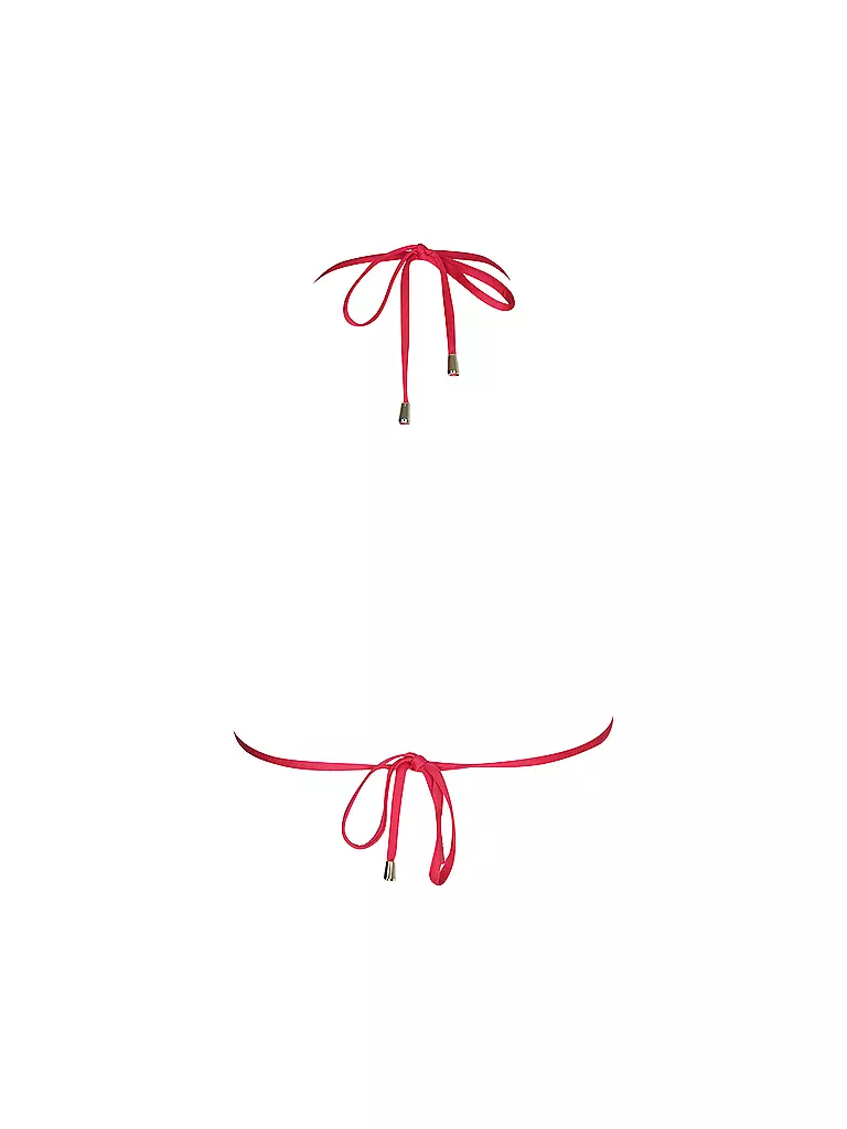 MRS & HUGS | Top de bikini triángulo para mujer | Rojo