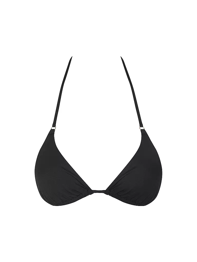 MRS & HUGS | Top de bikini triangular para mujer | Negro