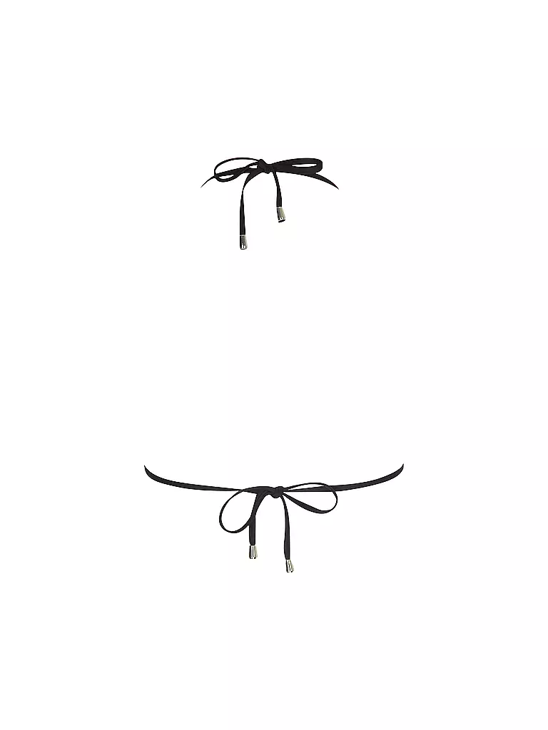 MRS & HUGS | Top de bikini triangular para mujer | Negro