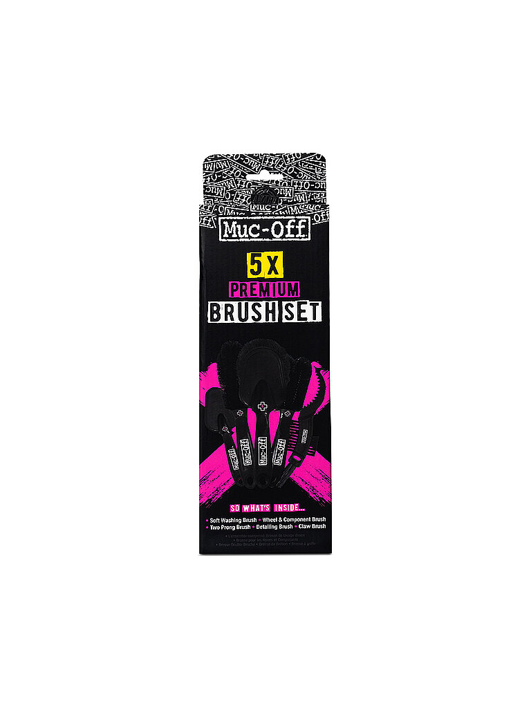 Set de cepillos Premium, paquete de 5 negro