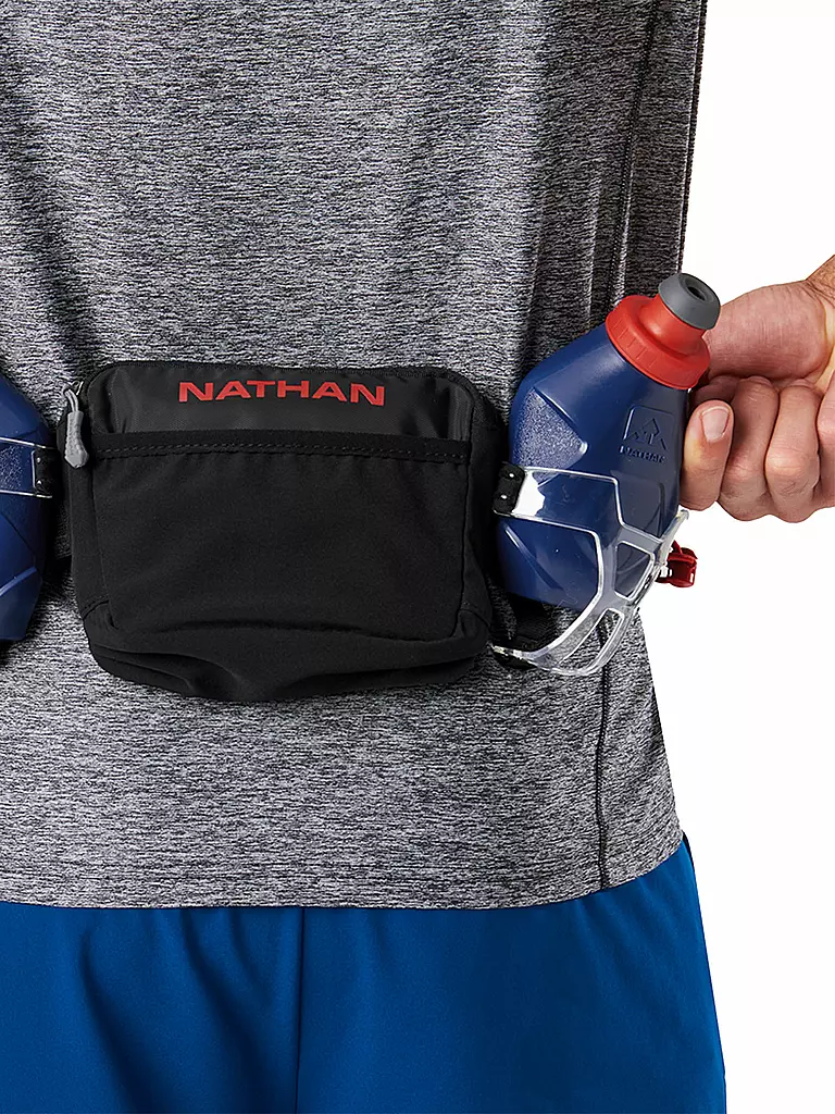 NATHAN | Cinturón de hidratación Trail Mix Plus 2 600ml | Negro