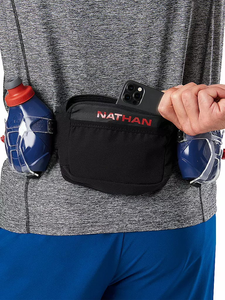 NATHAN | Cinturón de hidratación Trail Mix Plus 2 600ml | Negro