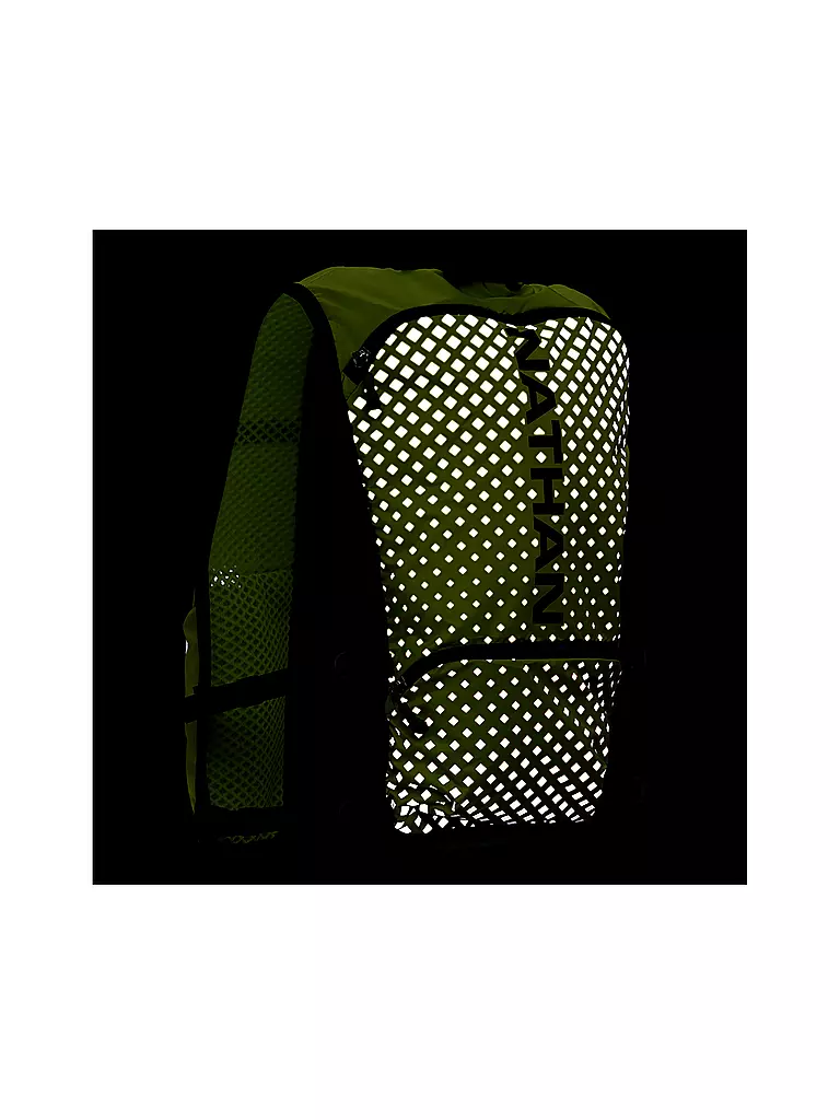 NATHAN | Mochila de hidratación Hypernight QuickStart 2.0 4L con bolsa de 1,5L | Amarillo