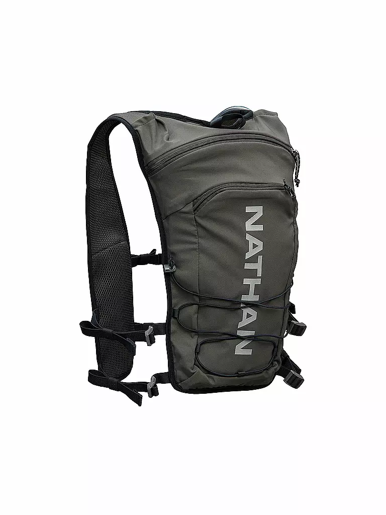 NATHAN | Mochila de hidratación Quickstart 6L con bolsa de 1,5L | Gris
