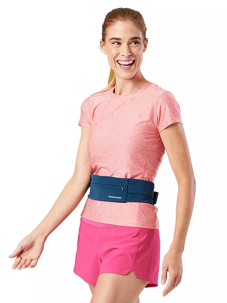 NATHAN | Riñonera Adjustable Fit Zipster 2.0 | Azul