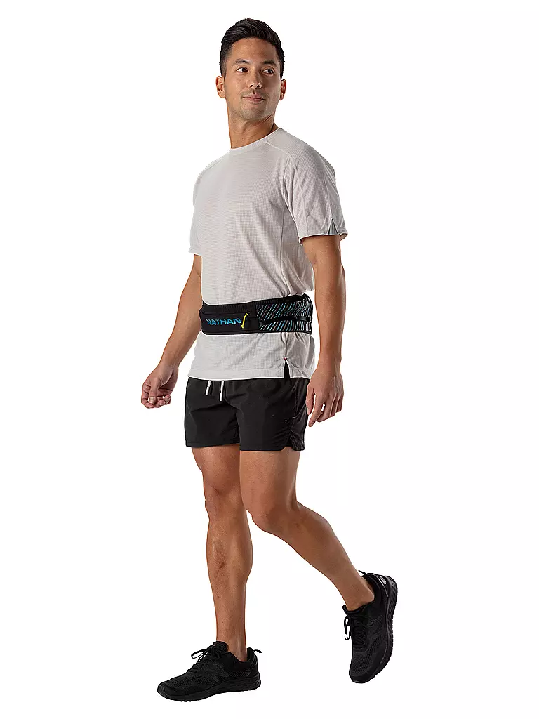 NATHAN | Riñonera Pinnacle Series Waistpack con bidón de 0,5 l | Negro