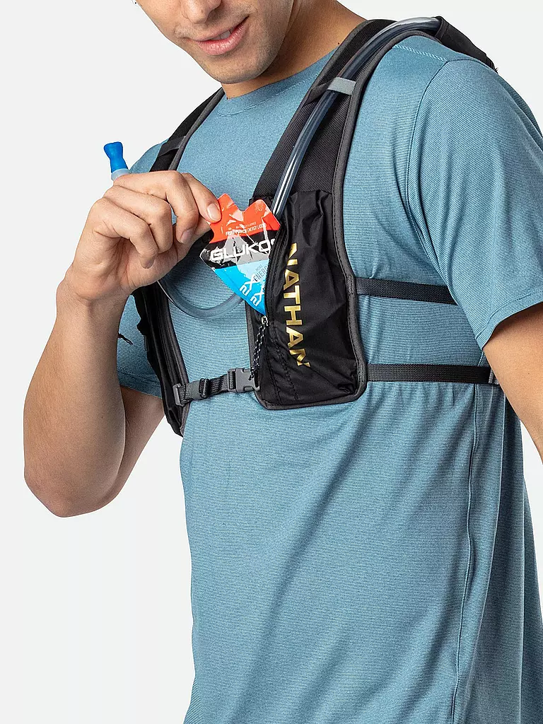 NATHAN | Trinkrucksack Quickstart 4L inkl. 1,5L Blase | Negro