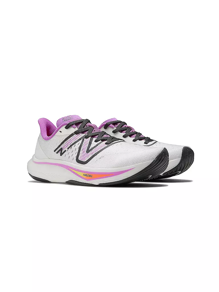 NEW BALANCE | Damen Wettkampf Laufschuhe FuelCell Rebel v3 | Blanco