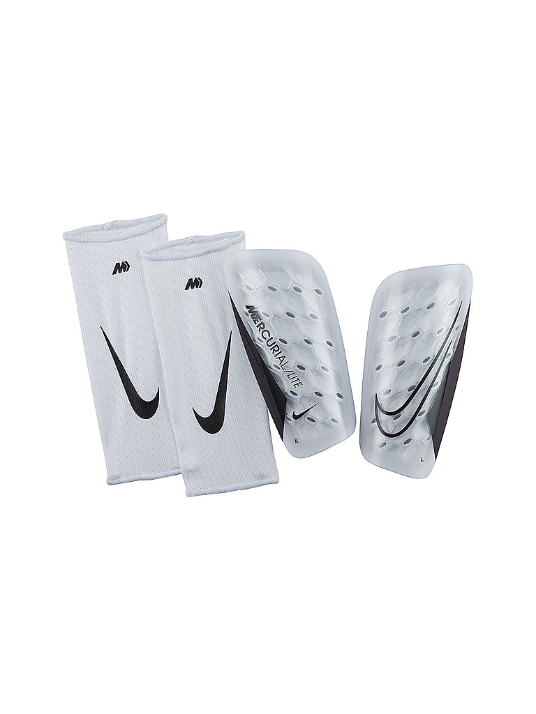 Espinilleras de fútbol Mercurial Lite blanco L