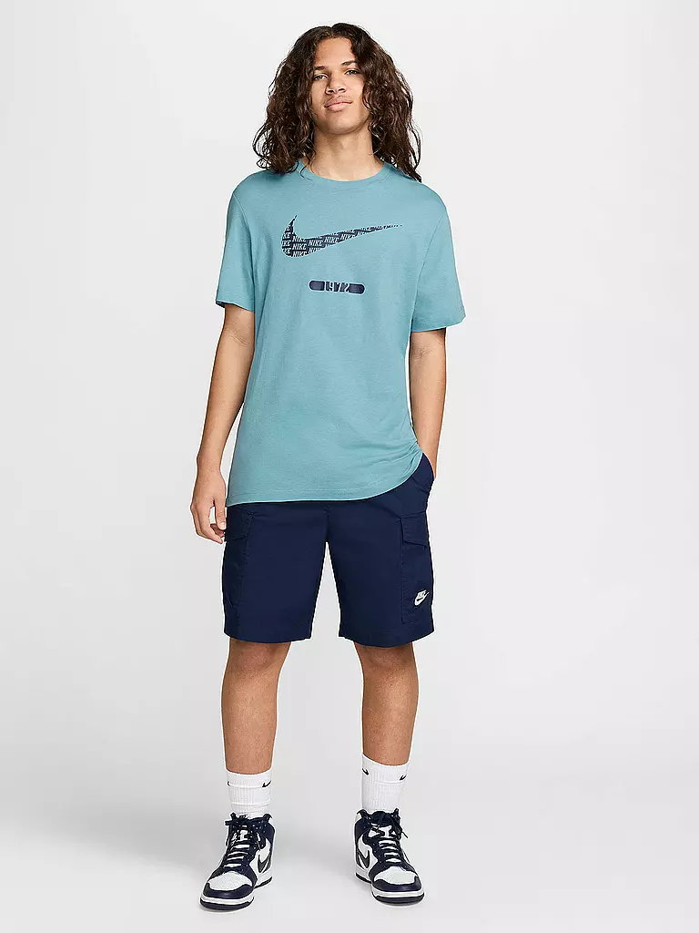 NIKE | Camiseta de hombre NSW Swoosh | Azul claro
