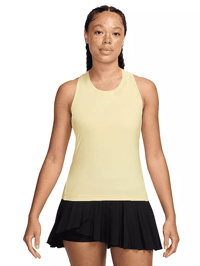 NIKE | Camiseta de tenis sin mangas Victory para mujer | Amarillo