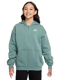 NIKE | Chaqueta con capucha para niña Sportswear Club Fleece | Petróleo