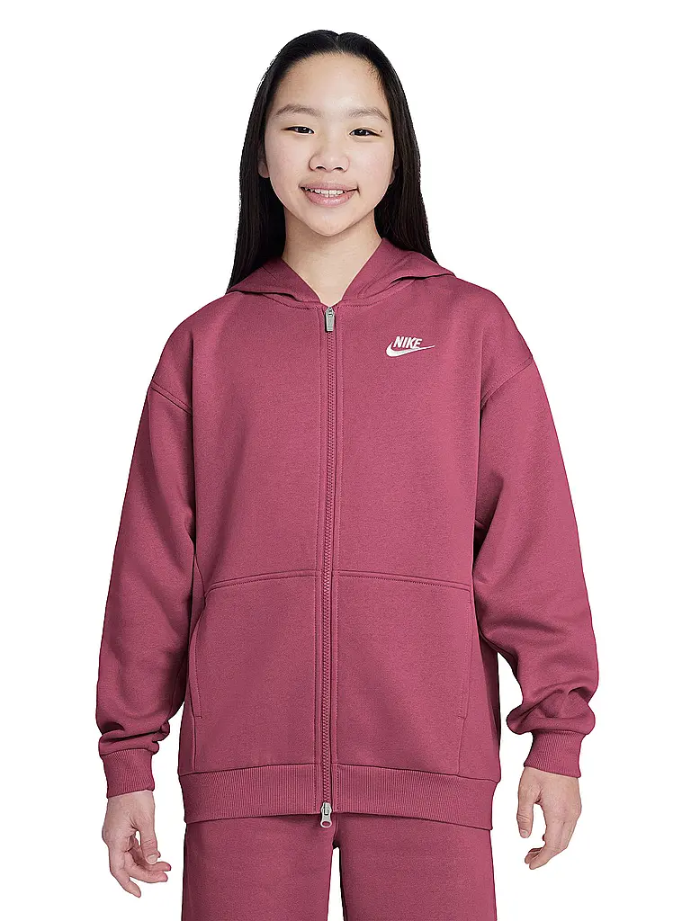 NIKE | Chaqueta con capucha para niña Sportswear Club Fleece | Baya