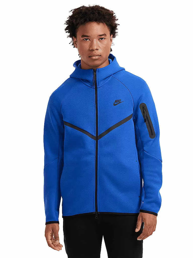 NIKE | Chaqueta de hombre con capucha Tech Fleece | Azul