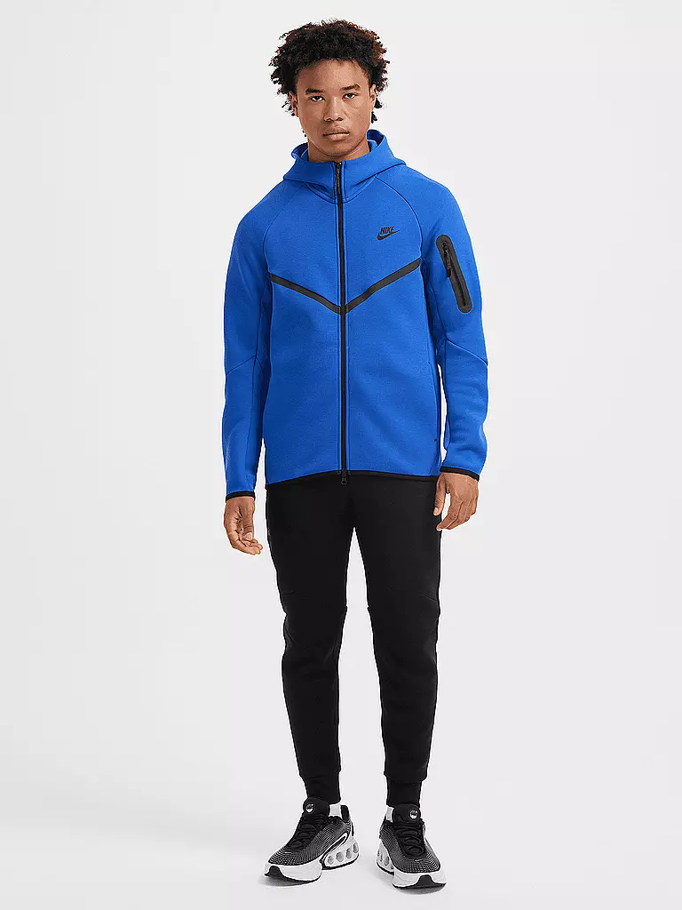 NIKE | Chaqueta de hombre con capucha Tech Fleece | Azul