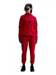 NIKE | Chaqueta polar Tech FLC con capucha para mujer | Rojo