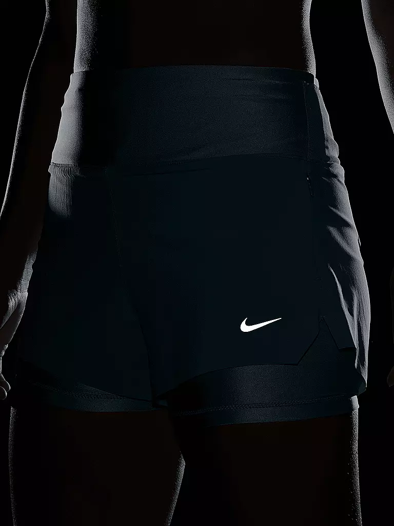 NIKE | Damen 2in1 Laufshort Dri-FIT Swift | Azul claro