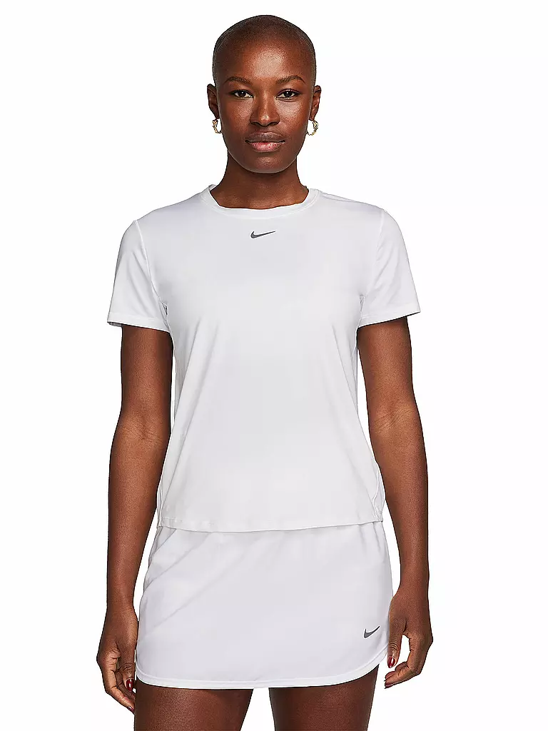 NIKE | Damen Fitnessshirt One Classic Dri-FIT | Blanco