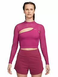 NIKE | Damen Fitnessshirt Pro | Fucsia