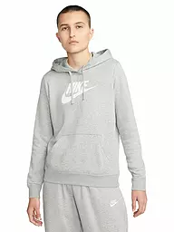 NIKE | Damen Kapuzenpullover Sportswear Club Fleece | Gris