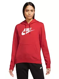 NIKE | Damen Kapuzenpullover Sportswear Club Fleece | Rojo