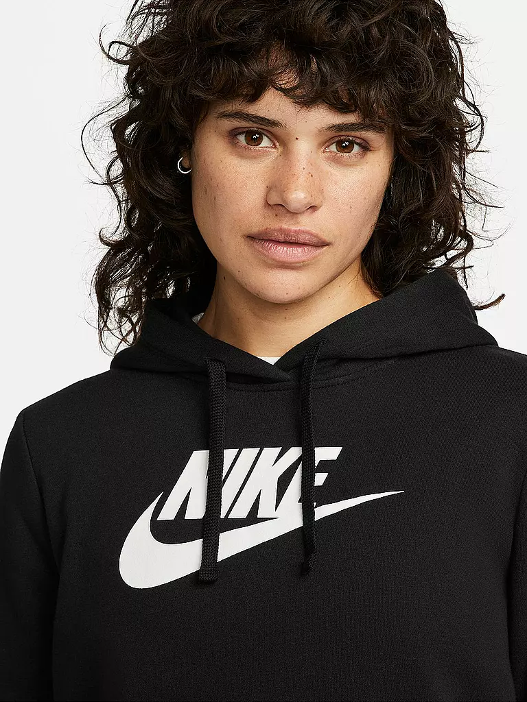 NIKE | Damen Kapuzenpullover Sportswear Club Fleece | Negro