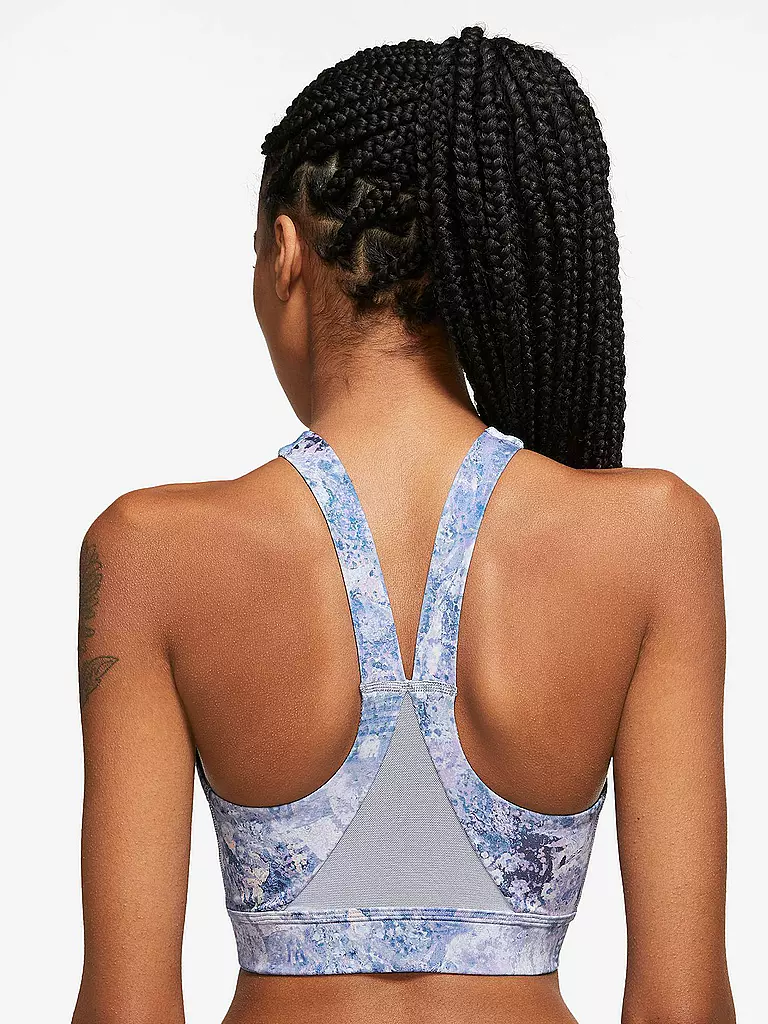 NIKE | Damen Sport-BH Dri-FIT Swoosh Medium Support | Azul