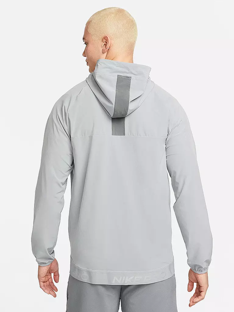 NIKE | Herren Kapuzenjacke Pro Dri-FIT Flex Vent Max | Gris