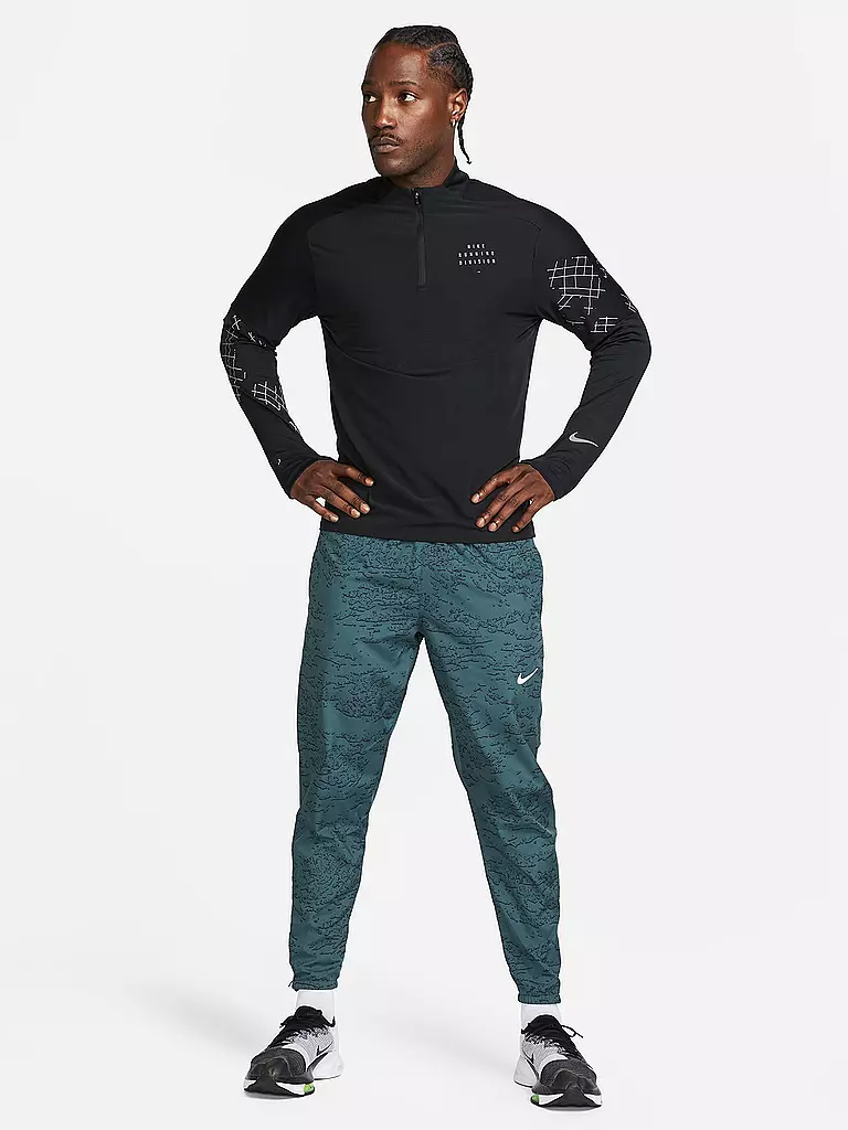 NIKE | Herren Laufhose Dri-FIT Run Division Challenger | Petróleo