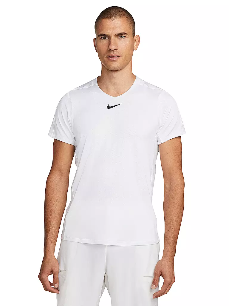 NIKE | Herren Laufshirt NikeCourt Dri-FIT Advantage | Blanco