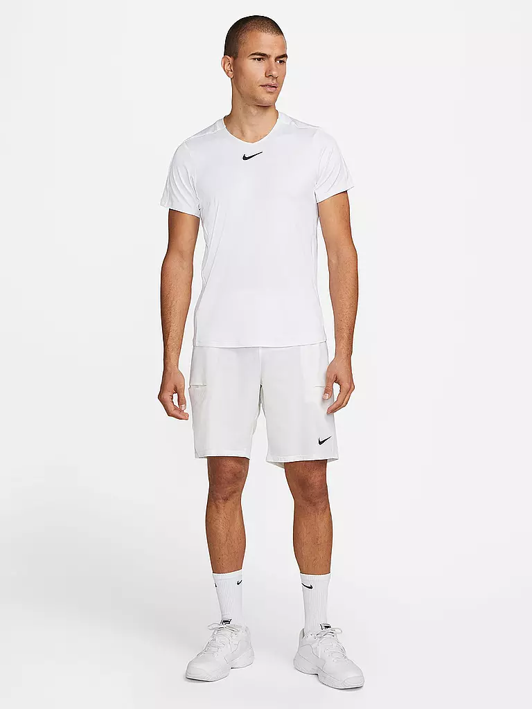 NIKE | Herren Laufshirt NikeCourt Dri-FIT Advantage | Blanco