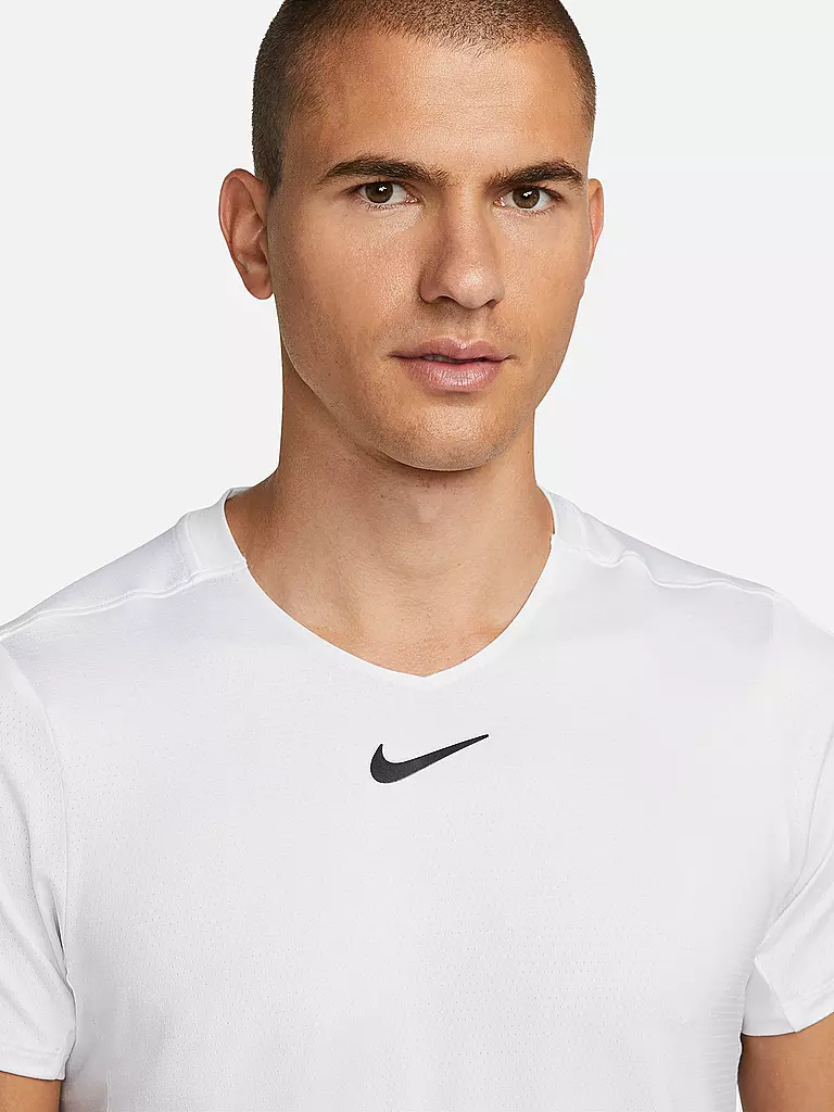 NIKE | Herren Laufshirt NikeCourt Dri-FIT Advantage | Blanco