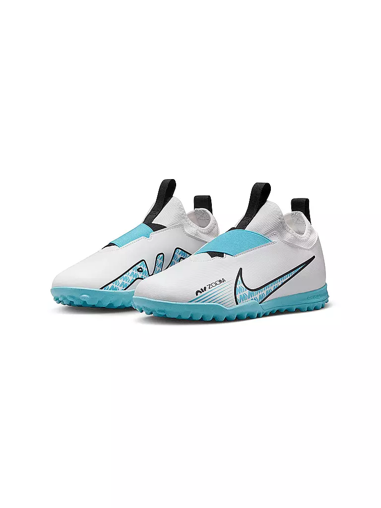 NIKE | Kinder Fußballschuhe Turf Jr. Zoom Mercurial Vapor 15 Academy TF | Blanco