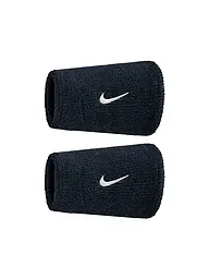 NIKE | Muñequera de tenis Swoosh Doublewide | Negro