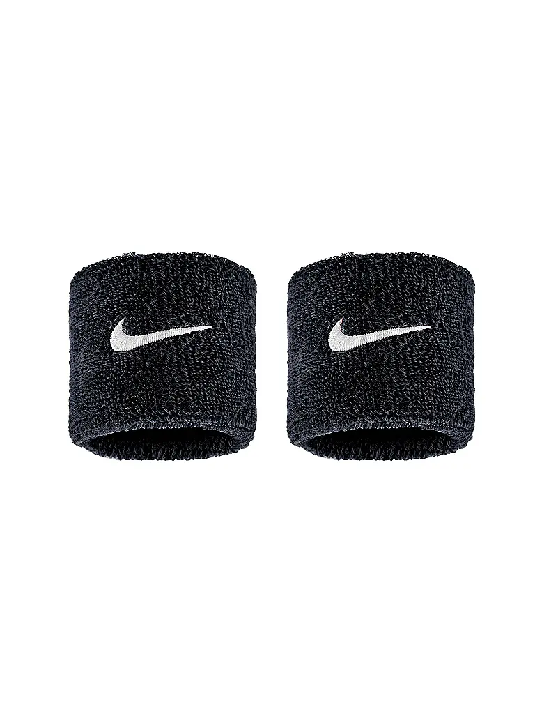 NIKE | Muñequeras Swoosh Classic, paquete de 2 | Negro