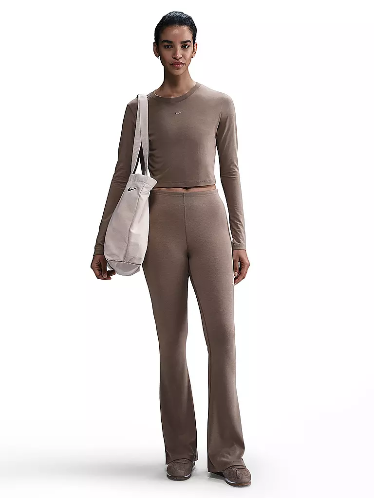 NIKE | Pantalón de chándal para mujer Sportswear Chill Knit | Marrón