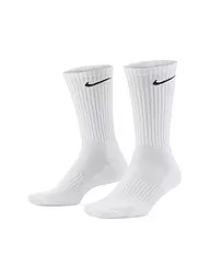 NIKE | Paquete de 3 calcetines Everyday Cushion Crew Regular | Blanco