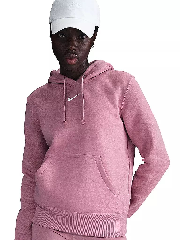 NIKE | Sudadera con capucha deportiva Phoenix Fleece para mujer | Rosa