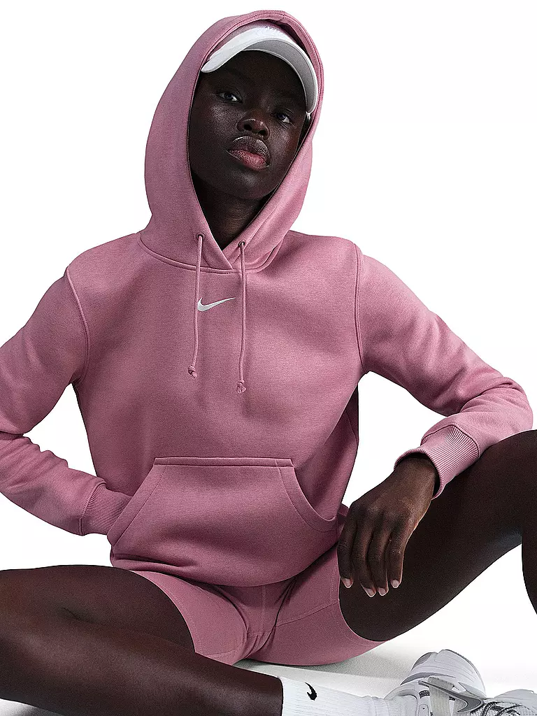 NIKE | Sudadera con capucha deportiva Phoenix Fleece para mujer | Rosa