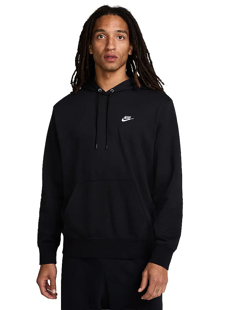 NIKE | Sudadera con capucha para hombre NK Club French Terry | Negro