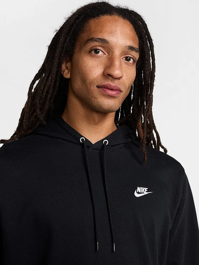 NIKE | Sudadera con capucha para hombre NK Club French Terry | Negro