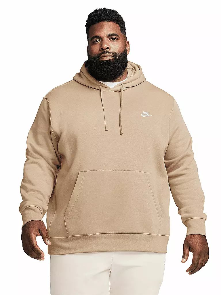 NIKE | Sudadera con capucha para hombre Sportswear Club Fleece | Camel