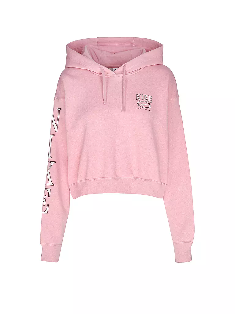 NIKE | Sudadera con capucha para mujer Sportswear Club Fleece Crop | Rosa