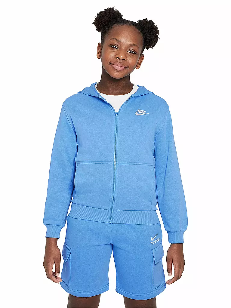NIKE | Sudadera con capucha para niños NSW Club French Terry | Azul claro