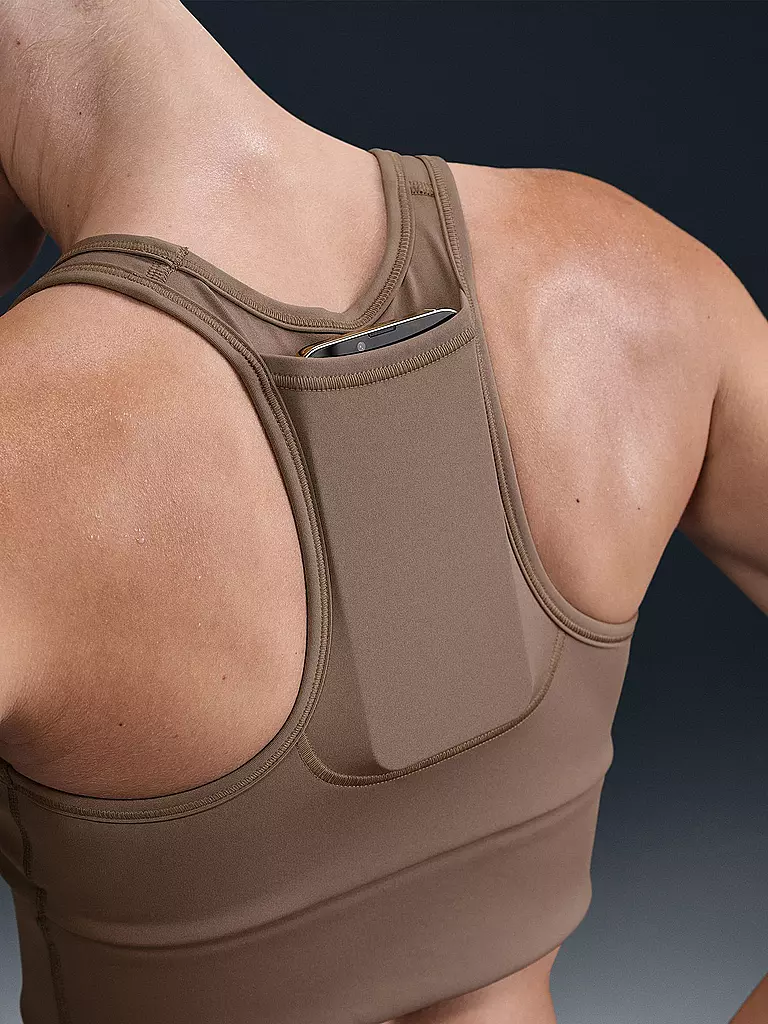 NIKE | Sujetador deportivo para mujer Swosh Longline de sujeción media | 