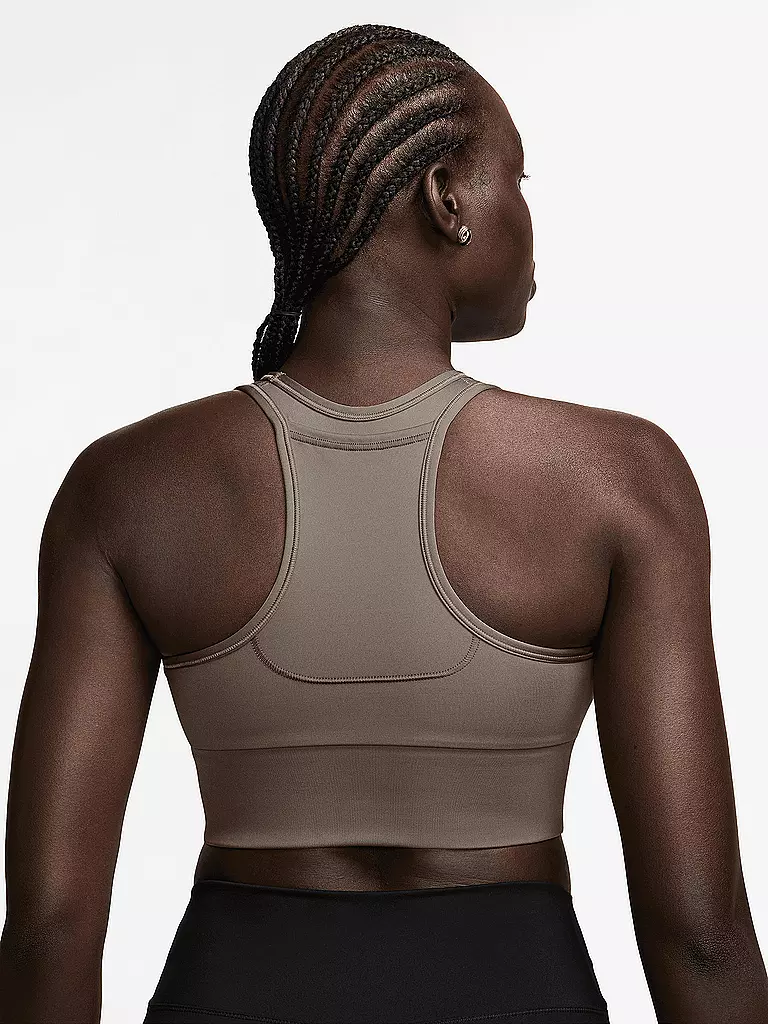 NIKE | Sujetador deportivo para mujer Swosh Longline de sujeción media | 