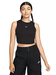 NIKE | Top corto de punto Chill Sportswear para mujer | Negro