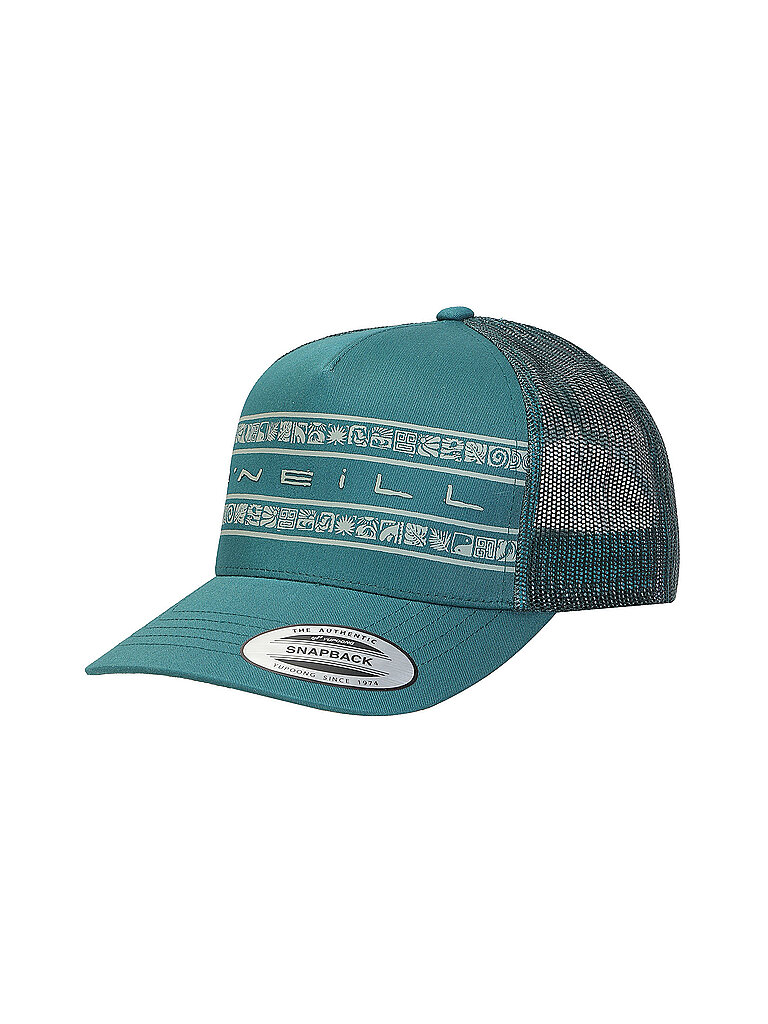Gorra Flower Trucker para hombre verde oscuro