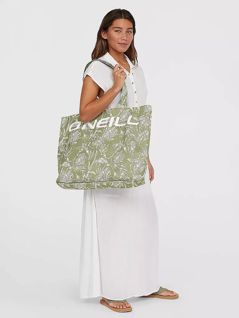 O'NEILL | Bolsa de playa Coastal Print Tote | Verde claro