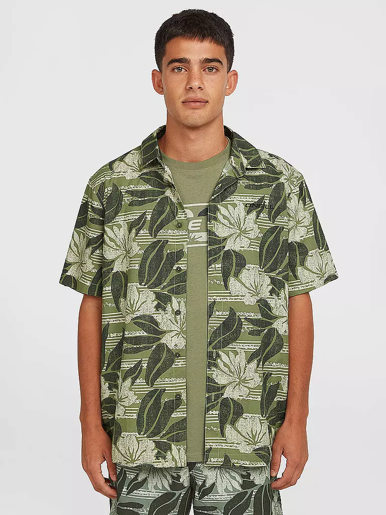 O'NEILL | Camisa de playa estampada para hombre | Verde